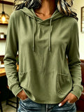Women’s Casual Long Sleeve Pullover Hoodie with Pockets