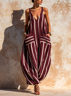 Relaxed Linen-Blend Jumpsuit