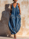 Relaxed Linen-Blend Jumpsuit