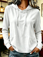 Women’s Casual Long Sleeve Pullover Hoodie with Pockets