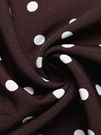 Halter Neck Polka Dot Maxi Dress