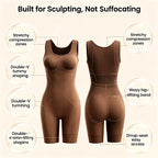 Tummy Control Butt Lifter Faja Bodysuit, Back Support Scrunch Back Open Design🧘