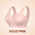 Front-Wrap Comfort Bra — Solid & Lace