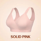 Front-Wrap Comfort Bra — Solid & Lace
