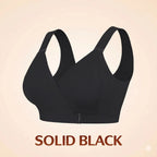 Front-Wrap Comfort Bra — Solid & Lace