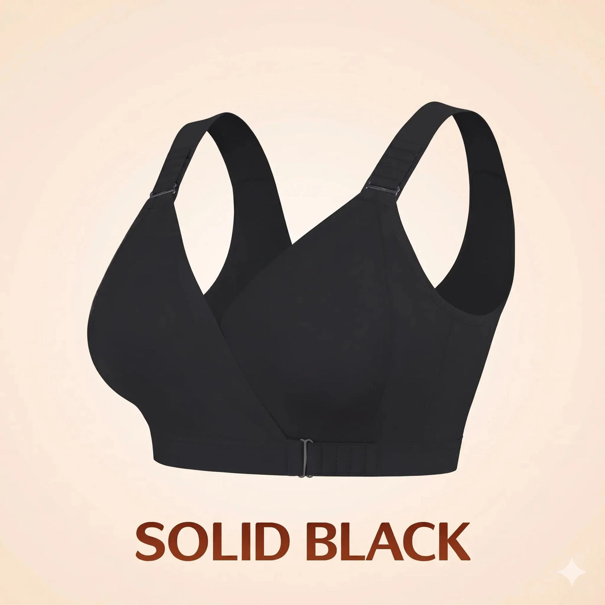 Front-Wrap Comfort Bra — Solid & Lace