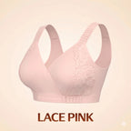 Front-Wrap Comfort Bra — Solid & Lace
