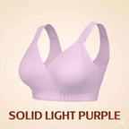 Front-Wrap Comfort Bra — Solid & Lace