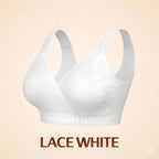 Front-Wrap Comfort Bra — Solid & Lace