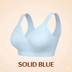 Front-Wrap Comfort Bra — Solid & Lace