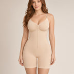 Zip-Up Front Mid-Thigh Bodysuit