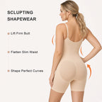 Zip-Up Front Mid-Thigh Bodysuit