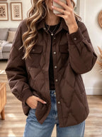 Retro Cozy Lapel Art Casual Stylish Long Sleeve Padded Jacket