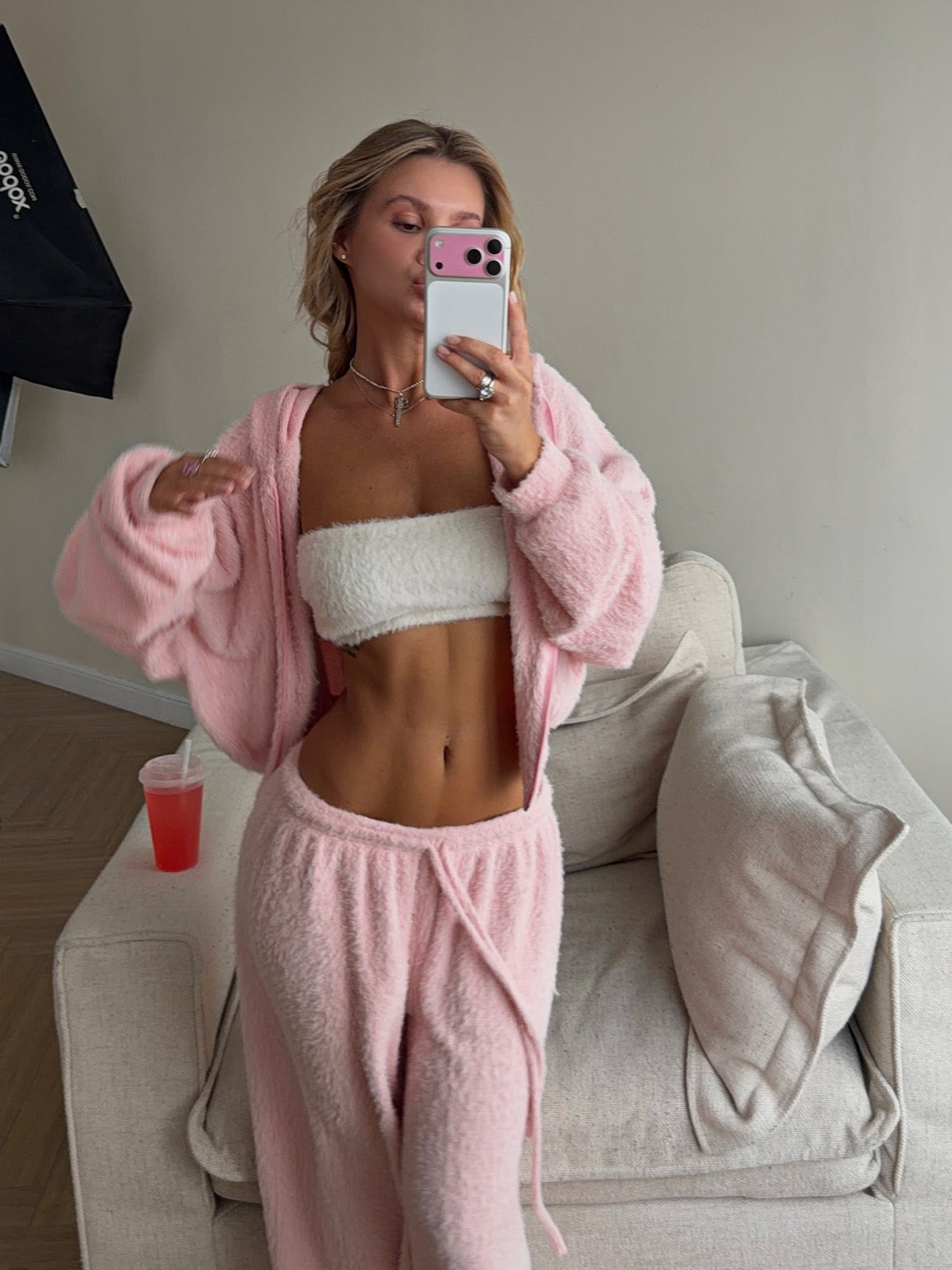 Cozy Fuzzy Knit Lounge Set