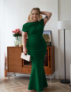 2025 Women's Elegant Sleeveless Off Shoulder Bodycon Long Formal Party Evening Dress