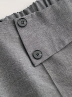 Wrap-Waist Wide-Leg Pants