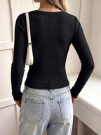 Vintage Elegant Knitted Patchwork Lace Shirt