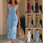 🔥 2026 Summer Must-Have | Ruched Sweetheart Midi Dress