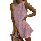 Floral Embroidered Scalloped Sleeveless Romper