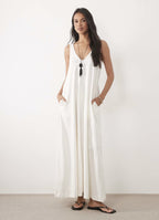 Flowy V-Neck Sleeveless Maxi Dress
