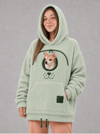 🐾 Cozy Pet Carrier Hoodie — Built-In Pouch for Cats & Small Dogs