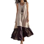 High-Low Tunic Top & Sheer Layered Wide Leg Pants