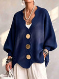 Everyday Button Front Cardigan Sweater