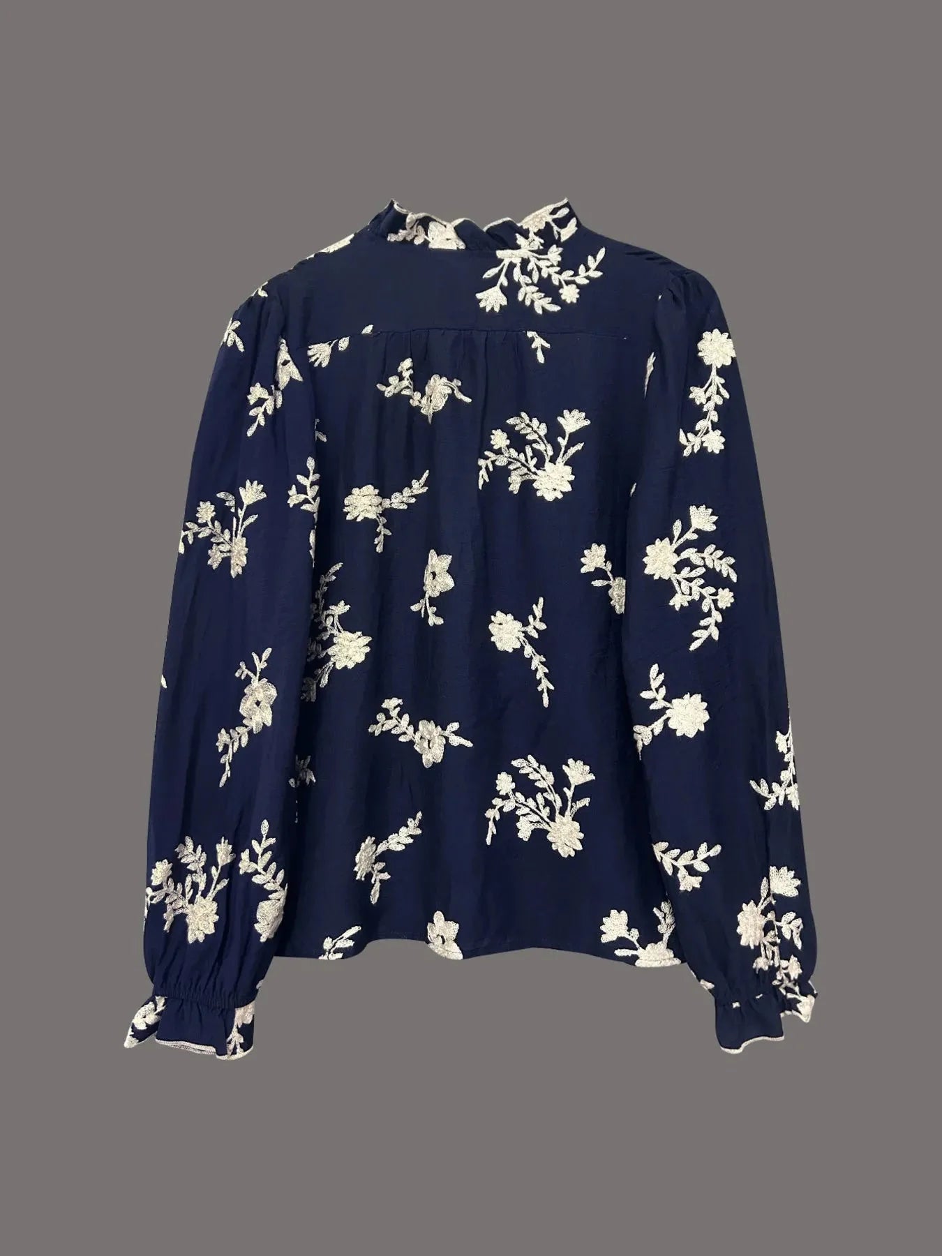 Flower Button Up Long Sleeve Shirt