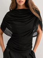 Ruched Short Sleeve Top